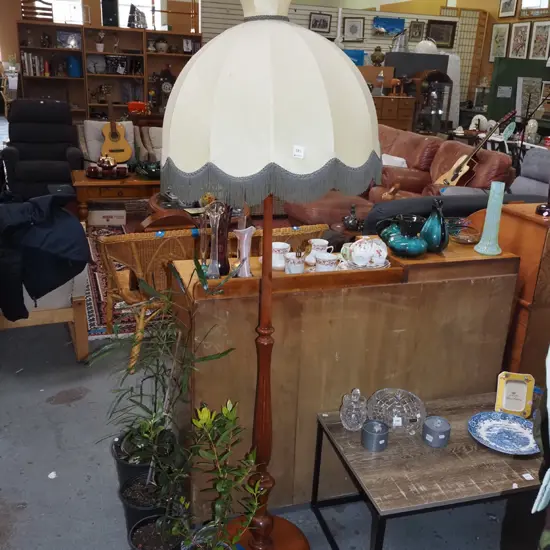 mahogany based standard lamp H-1710