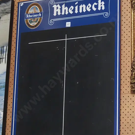Rheineck themed darts blackboard