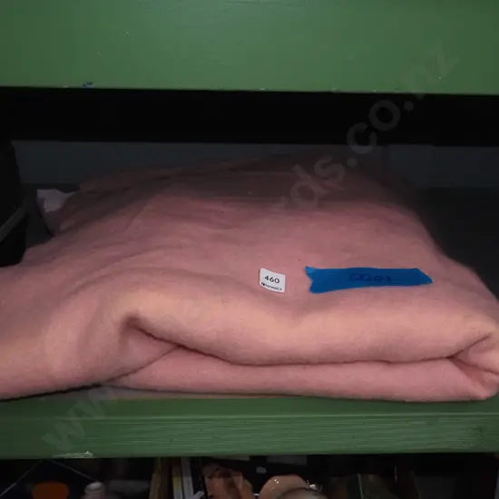 pink woollen blanket