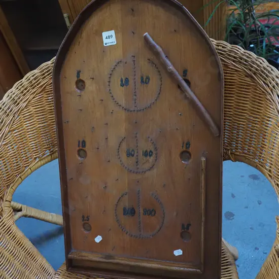 home-made bagatelle game
