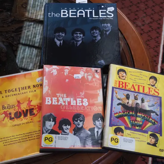 Beatles book, 3 DVDs