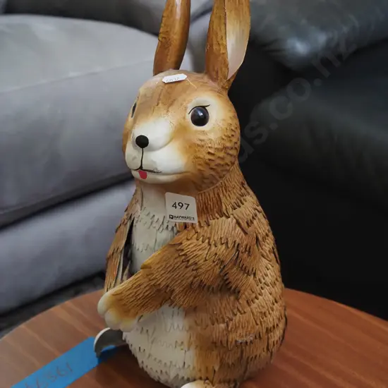 metal rabbit figurine H-380