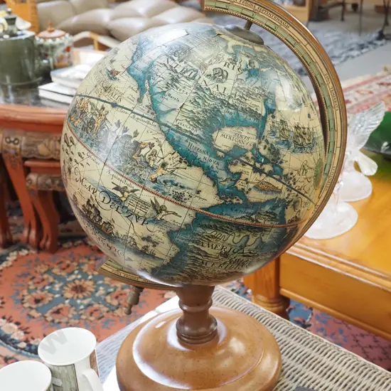 middle ages themed world globe H-560
