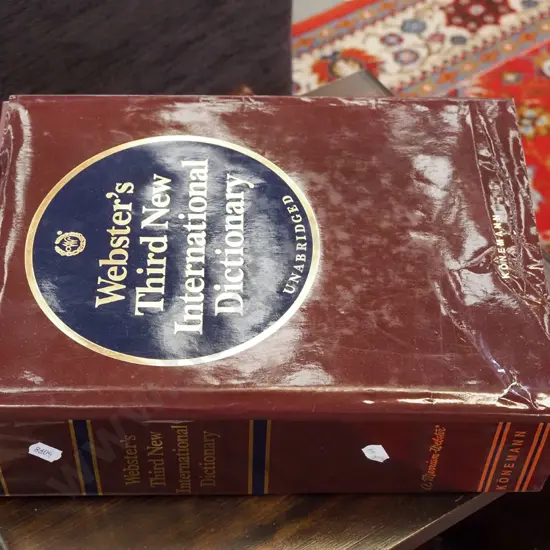 large Webster dictionary