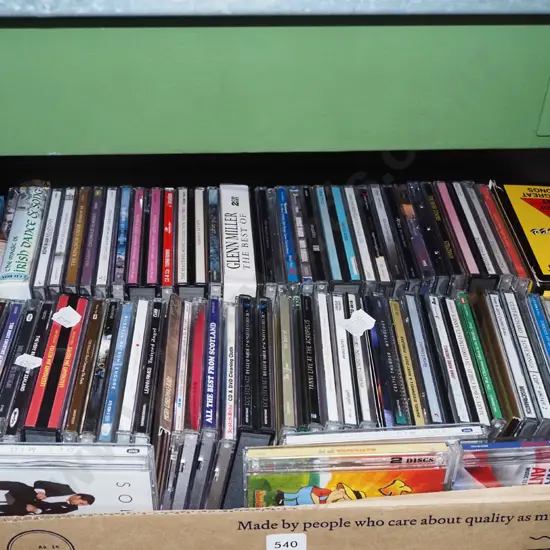 box of CDs