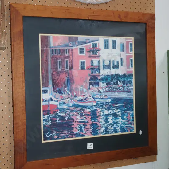 framed print - Mediterranean scene