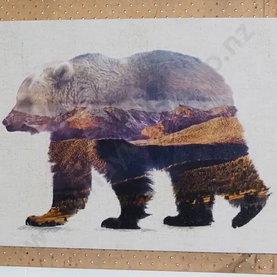print on canvas - bear