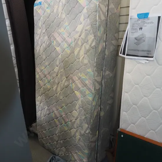 single bed base and mattress