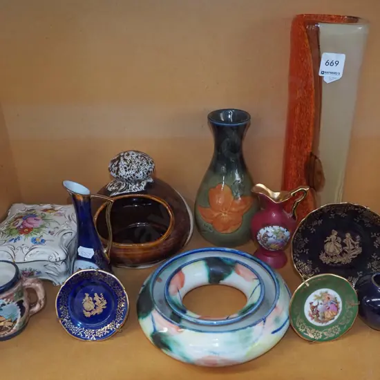 salt pig, vases, Limoges plates etc