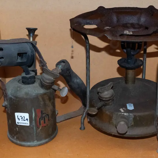 blow torch, white spirit camp stove