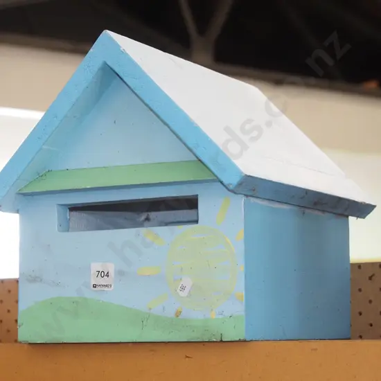 painted wooden letterbox