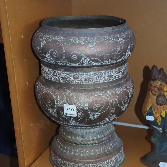 tall brass jardiniere H-320