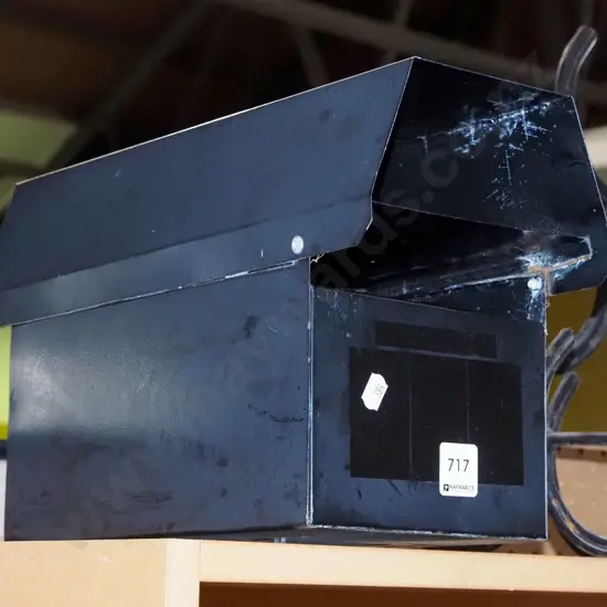 black metal letterbox