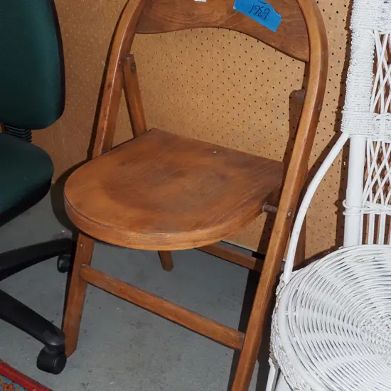 bentwood and ply foldaway chair