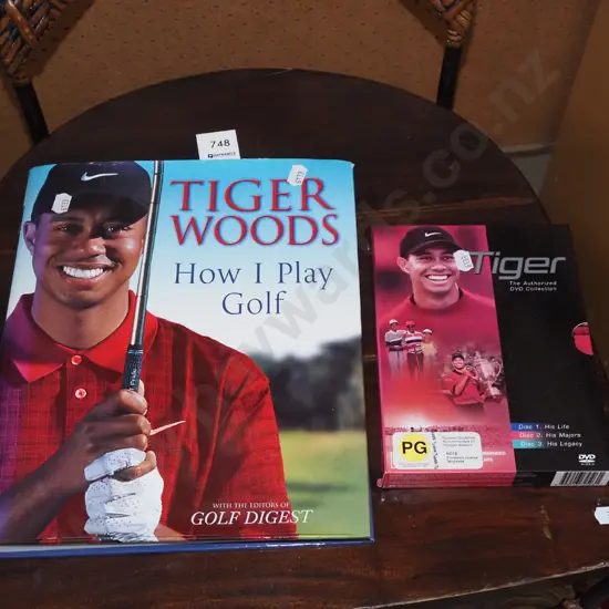 Tiger Woods DVD and books
