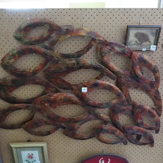 metal wall art -abstract