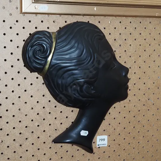 female wall silhouette - small chip to finish