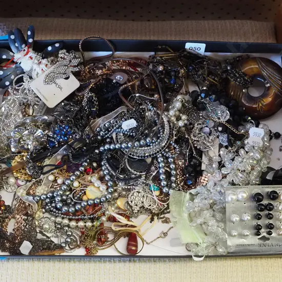 box of costume jewellery