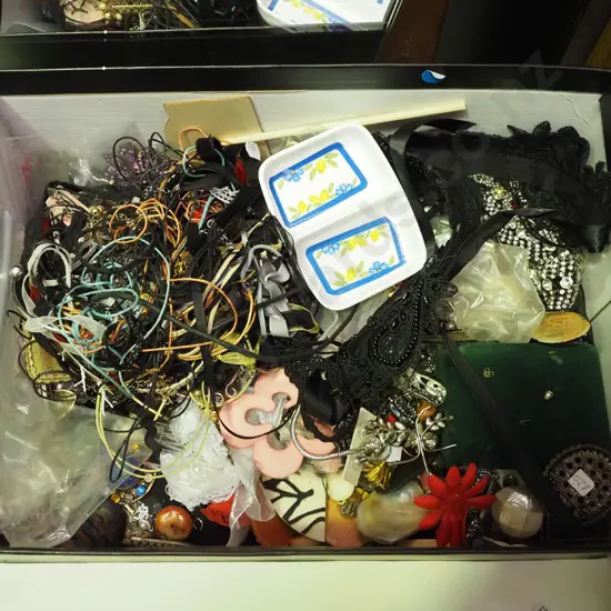 box of costume jewellery