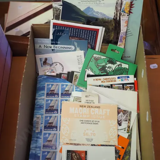 box of stamps