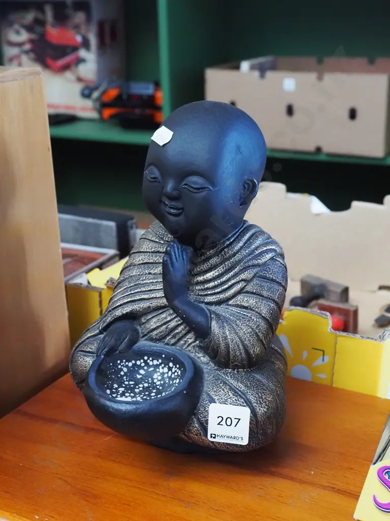 small buddha figurine with bowl H230 Image 1++