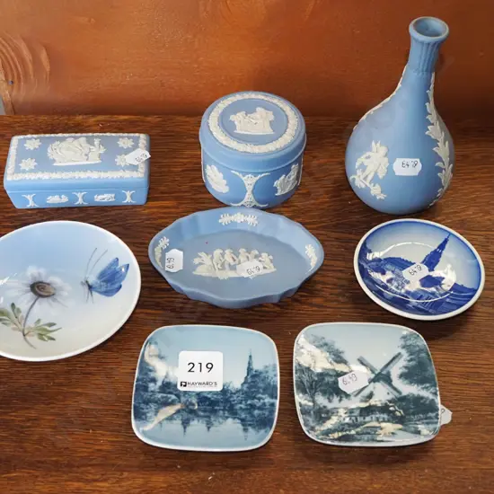 Royal Copenhagen pin dishes, jasperware