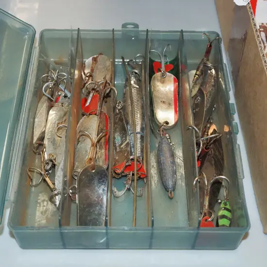 tackle box, lures