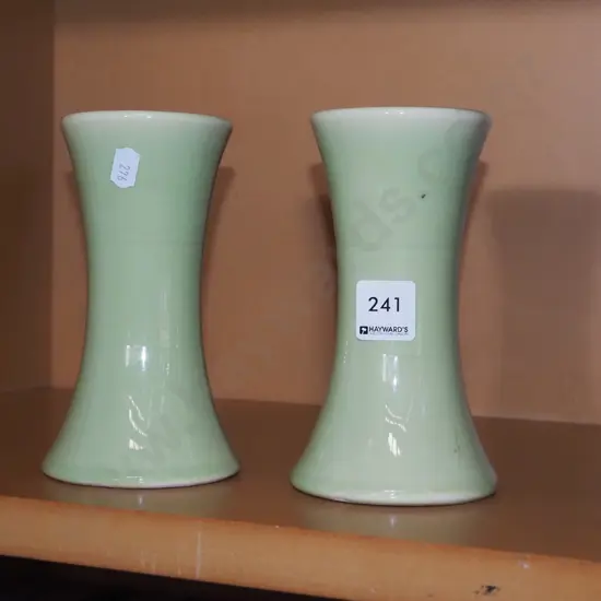 2x Dunedin Horticultural Society vases H160