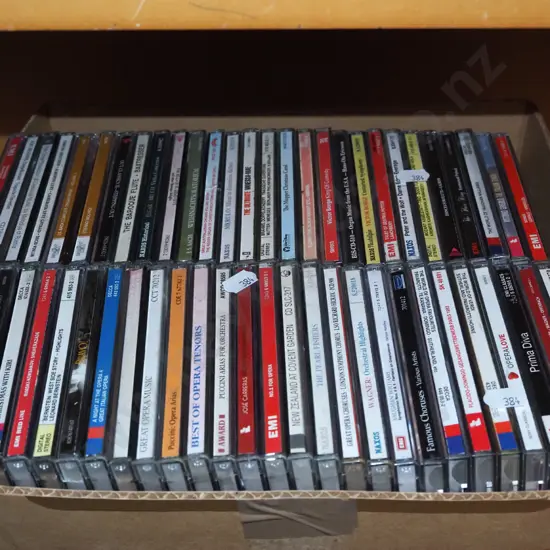 box of CDs