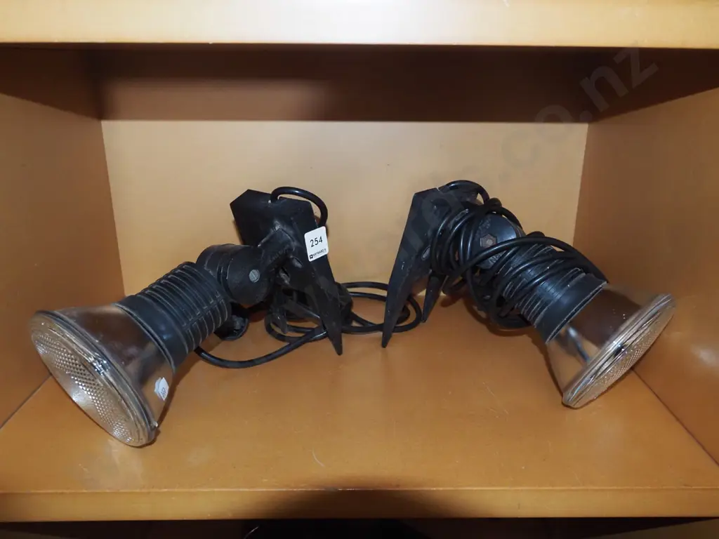 pair of halogen outdoor light fittings Image 1++