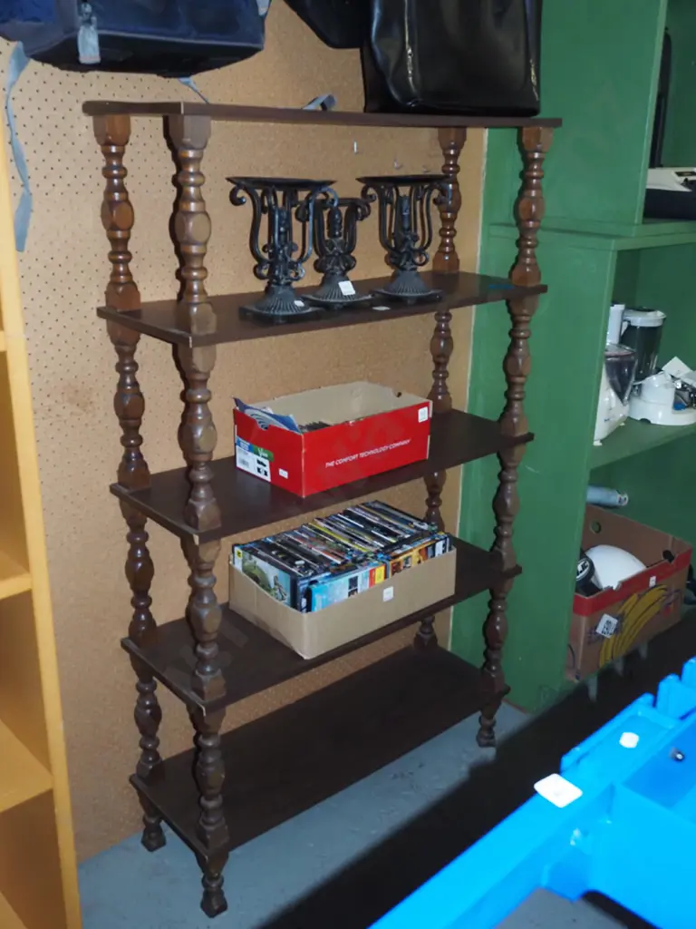 faux wood bookcase H-1450 W-860 D290 Image 1++