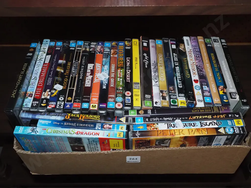 box of DVDs Image 1++