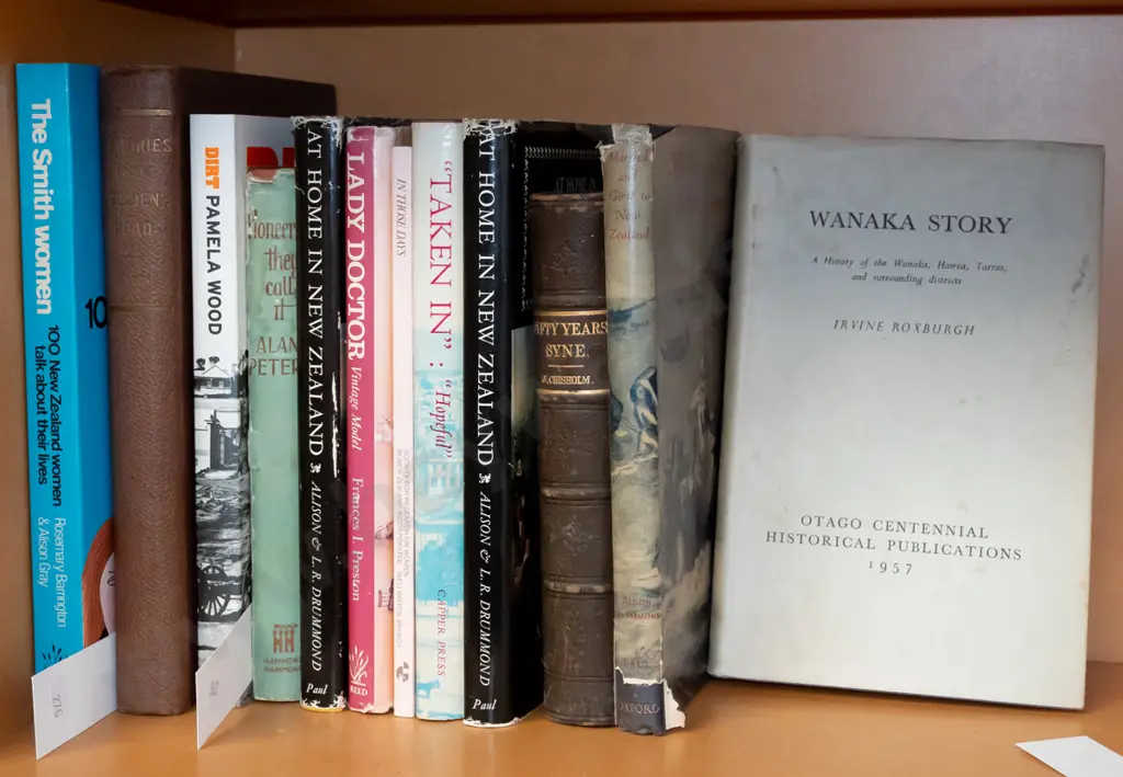 shelf; various NZ books Image 1++