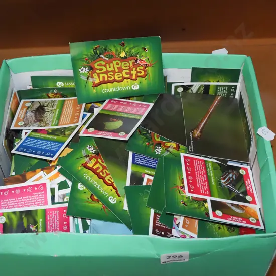 box; Countdown Super Insect collector cards