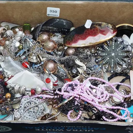 box of costume jewellery