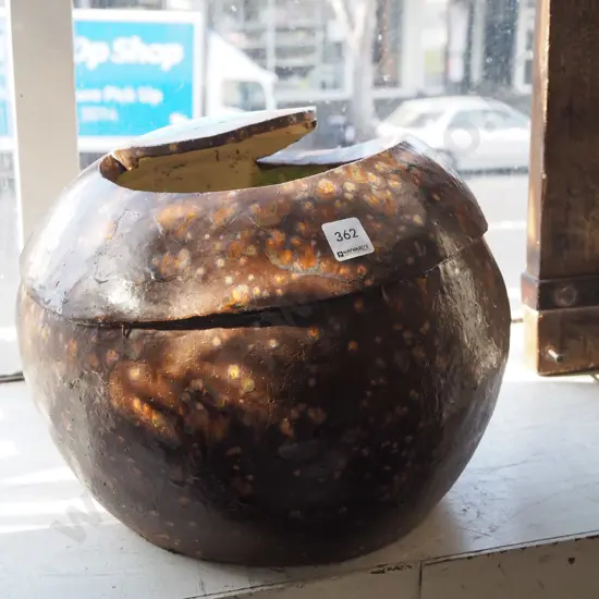 unusual ball shaped garden planter H260