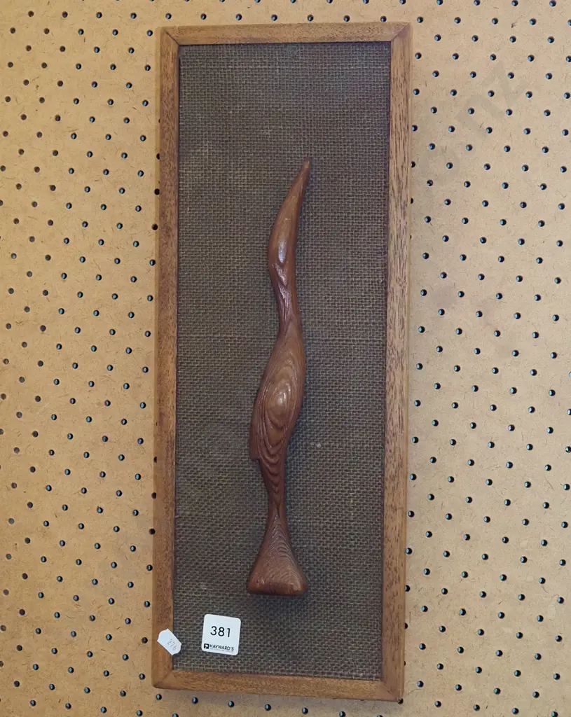 retro 3D wooden wall art - bird figurine Image 1++