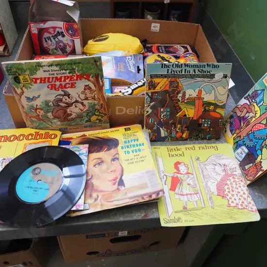 boxed children's 45s