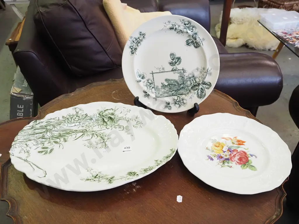 Burselm Woodland ashet, 2x plates Image 1++