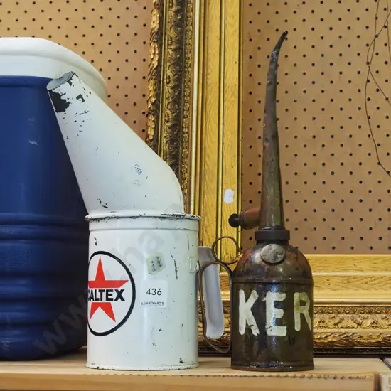 Caltex oil pour, vintage oiler