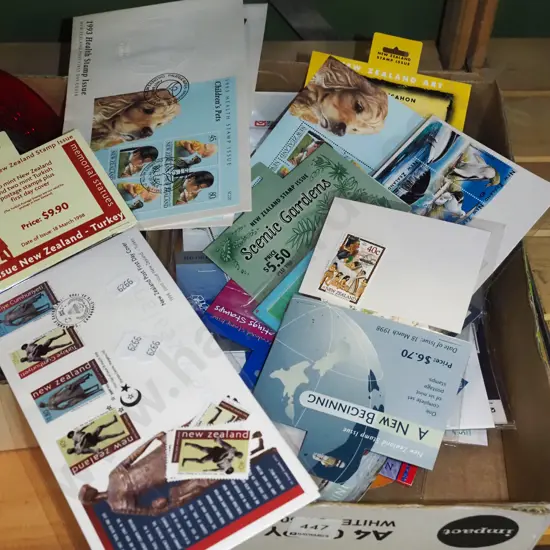 box; first day covers 