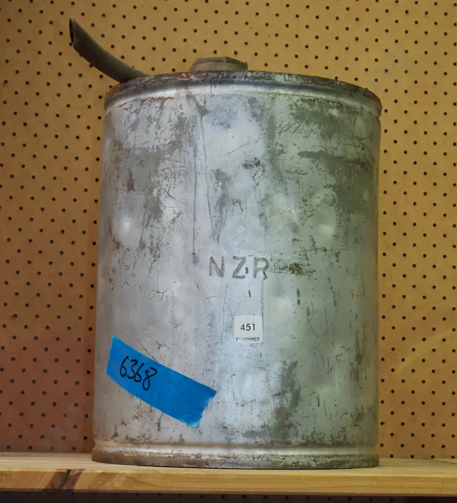 NZ Railways branded fuel canister and pourer H360 Image 1++