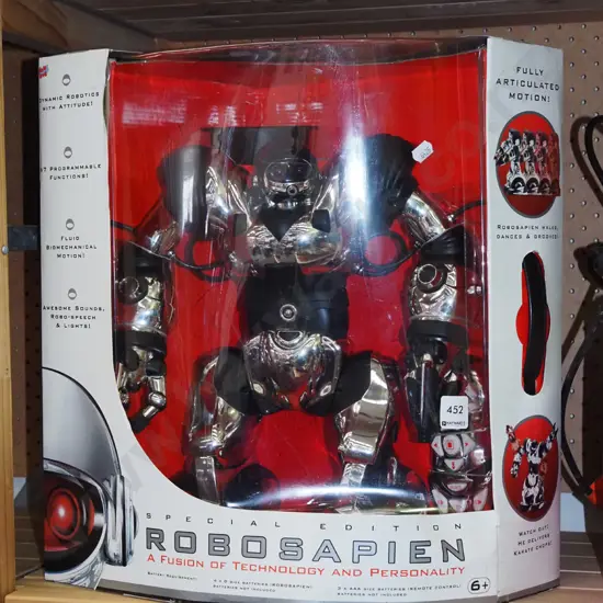 boxed as new Robo Sapien remote control robot