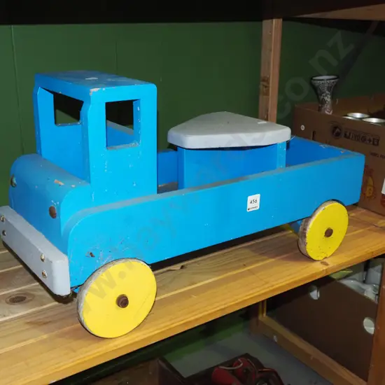 homemade painted wooden truck L600