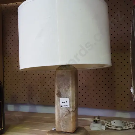 marble basd table lamp