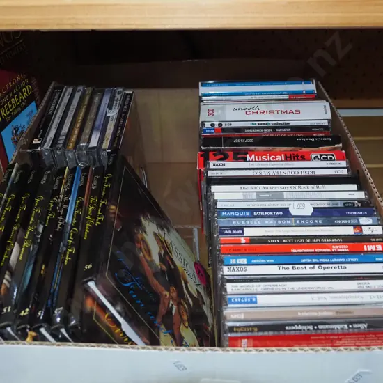 box; CDs