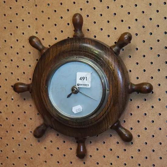 ship's wheel barometer - faded