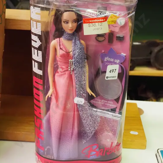 boxed as new Fashion Fever Barbie - damage to box