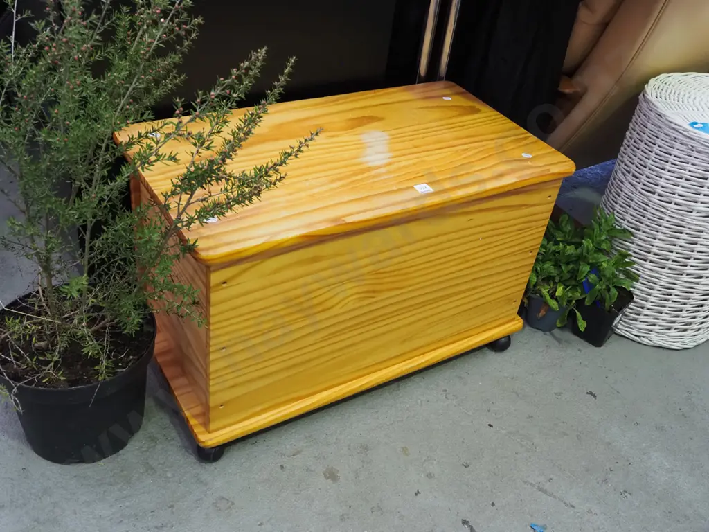 solid pine blanket box Image 1++