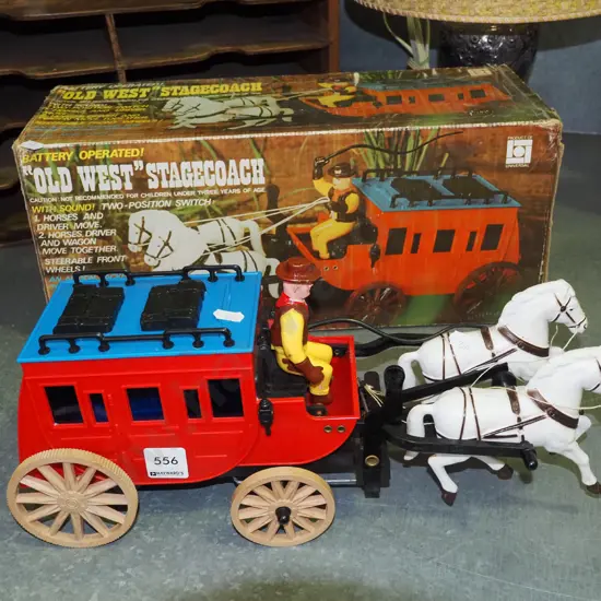 boxed as new 1970s Old West stage coach